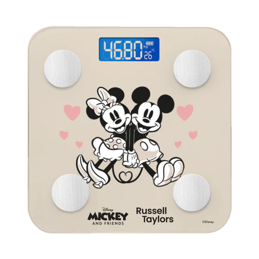 [00900406190795] Russell Taylors Disney Mickey Retro Bluetooth Body Fat Smart Weighing Scale