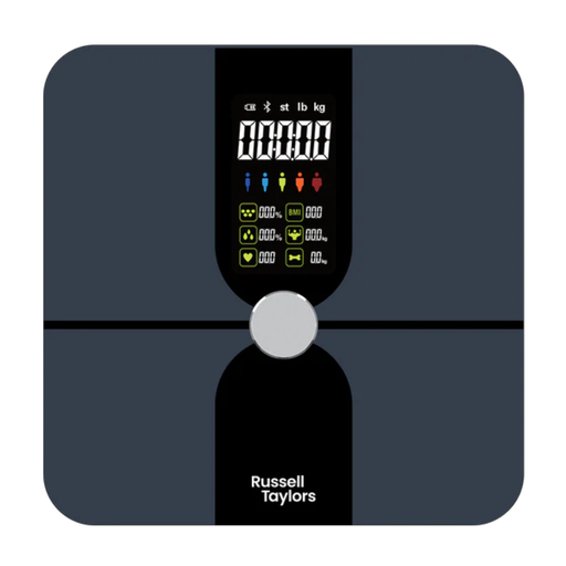 [00900406200758] Russell Taylors Bluetooth Digital Body Composition Monitor Body Fat Weighing Scale