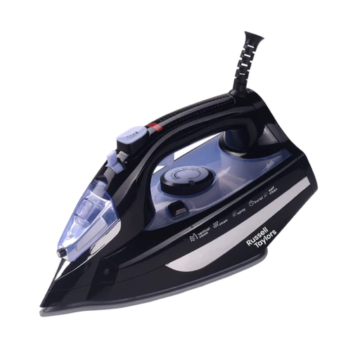 [00900407210766] Russell Taylors Steam Iron with Non-Stick Soleplate